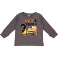 thumbnail image 3 of Inktastic Three and Digging It Bulldozer 3rd Birthday Boys or Girls Long Sleeve Toddler T-Shirt, 3 of 5