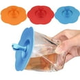 thumbnail image 5 of Silicone Cup Covers,Reusable Silicone Cup Lids,Silicone Creative Anti-Dust Rubber Airtight Seal Suction Cap,Seal Lid Caps to Keep Drink Warm or Cold for Steeping Coffee Tea and Drink Cover(Orange), 5 of 5
