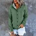 thumbnail image 2 of Bovemsi Sweatshirt for Women Long Sleeved Loose Casual Button Pocket Cardigan Hoodie Camo Hoodie, 2 of 8