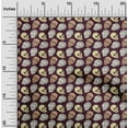 thumbnail image 1 of oneOone Cotton Poplin Burgundy Fabric Skull Craft Projects Decor Fabric Printed By The Yard 56 Inch Wide, 1 of 4