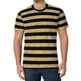 thumbnail image 2 of T Shirt For Men Black Stripes Pattern T-Shirt Elegant Gold Glitter Vintage Beach Custom Tee Shirt St, 2 of 7