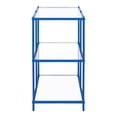 thumbnail image 4 of Scoles 2-Shelf Glass Top Console Table, Blue, 4 of 5