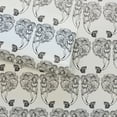 thumbnail image 3 of Tempaper Block Print Mermaids Black Coastal Peel and Stick Wallpaper, 20.5" x 16.5', 3 of 8