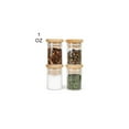 thumbnail image 6 of Geometric Elephant - 1oz Glass Food Storage Jar and Decorative Airtight Bamboo Lid - Multi-Use Storage Container for Herbs, Tea, Candy, Q-Tips, for The Bedroom, Kitchen, & Bathroom by Hakuna Supply, 6 of 8