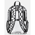thumbnail image 2 of Wonder Nation Kids' Clear 17" Adaptive Backpack, Optic Checks, 2 of 5