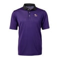 thumbnail image 2 of Men's-Cutter & Buck  Purple/Black Clemson Tigers DryTec Virtue Eco Pique Recycled Polo, 2 of 3