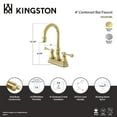 thumbnail image 4 of Kingston Brass KS2492BL Victorian Two-Handle 2-Hole Deck Mount Bar Faucet in Polished Brass, 4 of 5