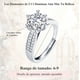 thumbnail image 4 of Anillo De Compromiso Plata 925 Para Mujer Ajustables Promesa Modelo Plateado, 4 of 4