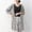 Gray women cardigan fall winter a1, variant on thefmos Women Cardigan Fall Winter Long Sleeve Open Front Flow Knit Loose Solid Casual Basic Cover Up Tops for Daily Outfits, Black L