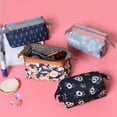 thumbnail image 3 of Visland Fashion Flamingo Flower Print Makeup Brushes Holder Bag Pouch Portable Gift, 3 of 7