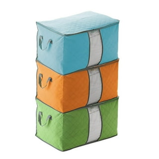 Stackable Building Blocks Storage Box With Carrying Handle - Temu