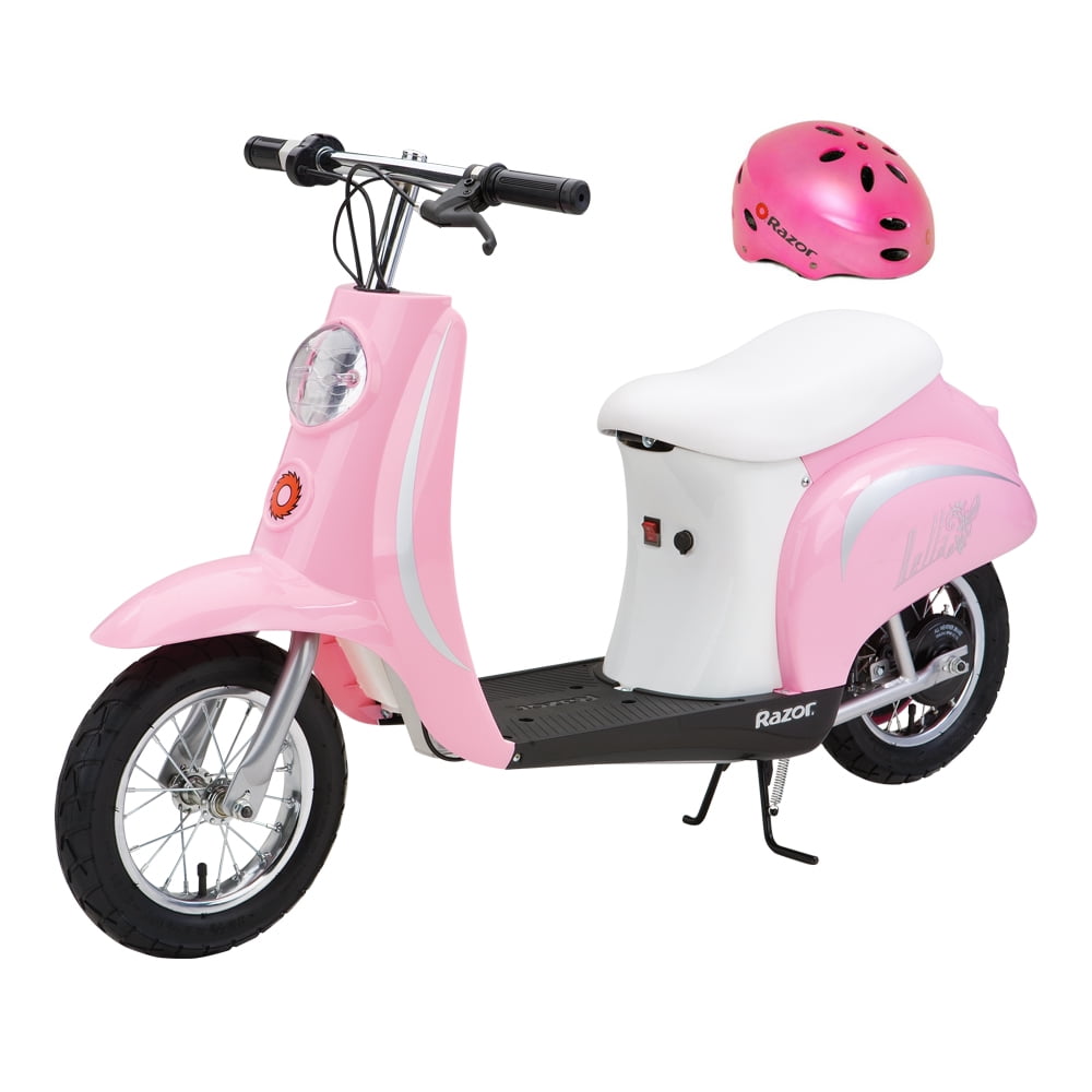 uafhængigt Caius kapital Razor Pocket Mod Bella 24V Electric Girl Scooter and Pink Youth Safety  Helmet - Walmart.com