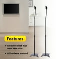 thumbnail image 6 of Mad Hornets Speaker Stands for Surround Sound and Home Theater Speakers, Floor-Standing Height Adjustable Mounts, 1-4 Pairs, 10 Lb Capacity, Black, 6 of 10