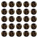 thumbnail image 1 of 300pcs encantos chino Feng Shui suerte riqueza dinero amuleto para pulsera (negro), 1 of 6