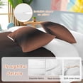 thumbnail image 2 of 3 Piece Dark Orange Black Ombre Duvet Cover Set California King,Microfiber Comforter/Quilt Cover with Corner Ties and 2 Pillowcases,Modern Gradient Abstract Art All Season Bedding with Zipper Closure, 2 of 8