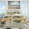 thumbnail image 2 of Designart "Elements Of Tropical Beauty" Green Tropical Bedding Covert Set - Tropical Bed Set With 1 Sham, 2 of 5
