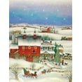 thumbnail image 2 of Bell, Bill 12x14 Gold Ornate Wood Framed with Double Matting Museum Art Print Titled - Country Christmas, 2 of 4