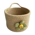 thumbnail image 4 of Cesta de almacenamiento Sunnimix Cesta redonda con asa Tejido, 4 of 8