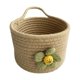 thumbnail image 4 of Cesta Tejida a Mano Fernando Contenedor de Almacenamiento Organizador Cesta de Picnic Decorativa, 4 of 8