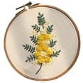 thumbnail image 1 of veasfak Cross Stitch Stamped Embroidery with Embroidery Hoop - Flower CD005, 1 of 9