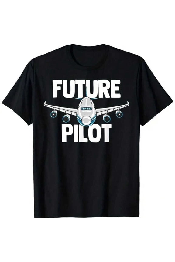 Future Pilot Boys' T-Shirt, T-Shirt for Kids Youth, 180gsm, 100% Cotton