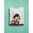 thumbnail image 3 of Young Boy Playing Soccer Sweatshirt Women -SPIdeals Designs, Female 3X-Large, 3 of 4