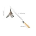 thumbnail image 3 of Kraoden Interactive Cat Toy Feathers Play Stick with Bells, Replaceable Feather Teaser for Kittens and Cats, Engaging Training Exercise Toy for Cats, 3 of 6