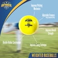 thumbnail image 3 of Pelotas de béisbol con peso Anywhere Sports de 2,85" de diámetro, 454 g, 3 of 8