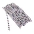 thumbnail image 1 of 9 metros Arcylic Rhinestone Crystal Flower Beaded Chain Adorno Adorno para manualidades DIY Coser en ropa Bolsa Sombrero Decoración 1 Plata Gloria Rhinestone Ribbon Ribbon, 1 of 9