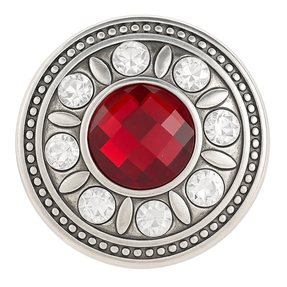 Faceted Rhinestone Snap Jewelry Ginger Charm Button, For Interchangeable DIY Customizable Accessories