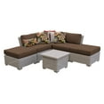 thumbnail image 4 of TK Classics COAST-06f-GREY 6 Piece Coast Outdoor Wicker Patio Furniture Set 06f, Grey, 4 of 11