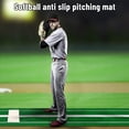 thumbnail image 5 of AQSQ Softball Pitching Mat, 10'x 3' Portable Pitching Mound with Pitching Rubber,Baseball Hitting Batting Mat Aids for Indoor & Outdoor Accessories Equipment, 5 of 8