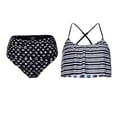 thumbnail image 1 of Conjunto de bikini de vendaje con acolchado para mujer Traje de baño Traje de baño Traje de baño Rayas Yuyangstore trajes de baño de las mujeres, 1 of 8