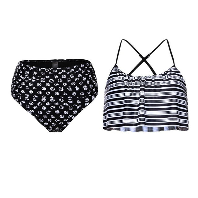 Conjunto de bikini de vendaje con acolchado para mujer Traje de baño Traje de baño Traje de baño Rayas Yuyangstore trajes de baño de las mujeres