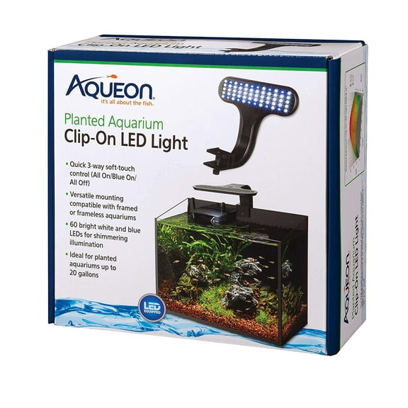 Aqueon Planted Aquarium Clip-on LED Light One Size, 8.75 x 8.5 x 3.5 Inches