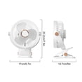 thumbnail image 3 of Personal Fans Portable Rechargeable, 2025 Desktop Clip- Handheld Small Fan Student Outdoor Night Light Supplementary Light Clip Fan Usb Charging Model, 3 of 9