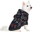 thumbnail image 2 of Goofa Thanksgiving Pattern Small Dog Sweater Hoodies Pet Grey Hooded Soft Fleece Sweatshirts with Pocket Fall Winter Puppy Cat Sweaters Warm Clothes-Medium, 2 of 8