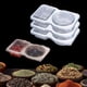 thumbnail image 4 of Ganfancp Recipiente Doble para Condimentos Recipientes Dobles para Condimentos con Tapa Recipientes de 2 Compartimentos para Aperitivos Recipientes Dobles para Aperitivos para Llevar Rebajas Flash De, 4 of 7