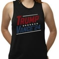 thumbnail image 2 of Distressed Trump Vance 2024 Women's Muscle Tank Large Black, 2 of 5