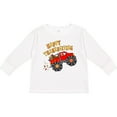 thumbnail image 3 of Inktastic Happy Thanksgiving Monster Truck with Turkey and Food Boys or Girls Long Sleeve Toddler T-Shirt, 3 of 5