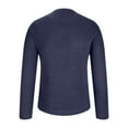 thumbnail image 5 of HOOMEUMY Mens Ribbed Knit Sweaters 2025 Trendy Classic Solid Design Crew Neck Tops Slim Fit Blouse Casual Basic Long Sleeve Shirts Fashion Blue M, 5 of 6