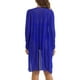 thumbnail image 3 of INSPIRE CHIC Conjuntos de bikini con tirantes cruzados ajustables para mujer, traje de baño de 3 piezas con acentos transpirables en azul real grande, 3 of 5