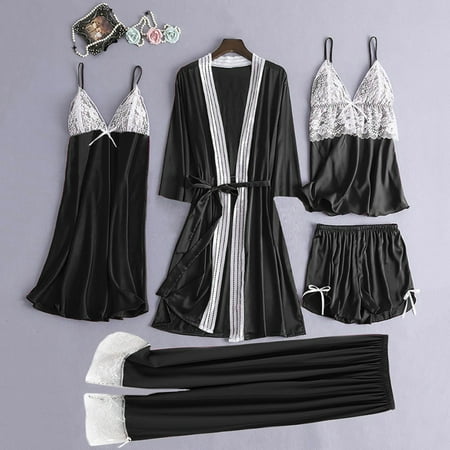 

POROPL Lingerie For Women Couples Cartoon Valentine S Day Nightdress Soft U-Neck Backless Button Nightdress For Women