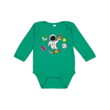 

Inktastic Astronaut Birthday Gift Baby Boy or Baby Girl Long Sleeve Bodysuit