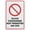 Warning Sign 4, variant on No Golf Sign Outdoor Metal Sign - 8"x12" Metal Signs For Business, Workplace, Office, Home, Delivery Signs, Road Signs, Garden Signs