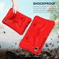 thumbnail image 3 of for Samsung Galaxy Tab A9+ 11.0" 2023 SM-X210 / SM-X215 / SM-X216 Case with Crossbody Strap, Butterfly Stand Cute Kids Friendly Shockproof Protective Heavy Duty Case Cover for Tab A9 Plus - Red, 3 of 6
