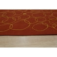 thumbnail image 3 of EORC FAM006RD6X8 6 x 8 ft. Modern Flat Contemporary Weave Wool Area Rug, Red, 3 of 4
