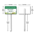 thumbnail image 4 of Wildflower Do Not Mow Metal Sign, No Mow May Pollinator Habitat Yard Sign, Pollinator Friendly Garden Decor, Sturdy Aluminum Rustproof Weatherproof 8x12 Inch, 4 of 4