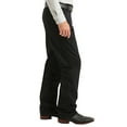 thumbnail image 3 of Wrangler Mens Riata Black Flat Front Pant, 3 of 5