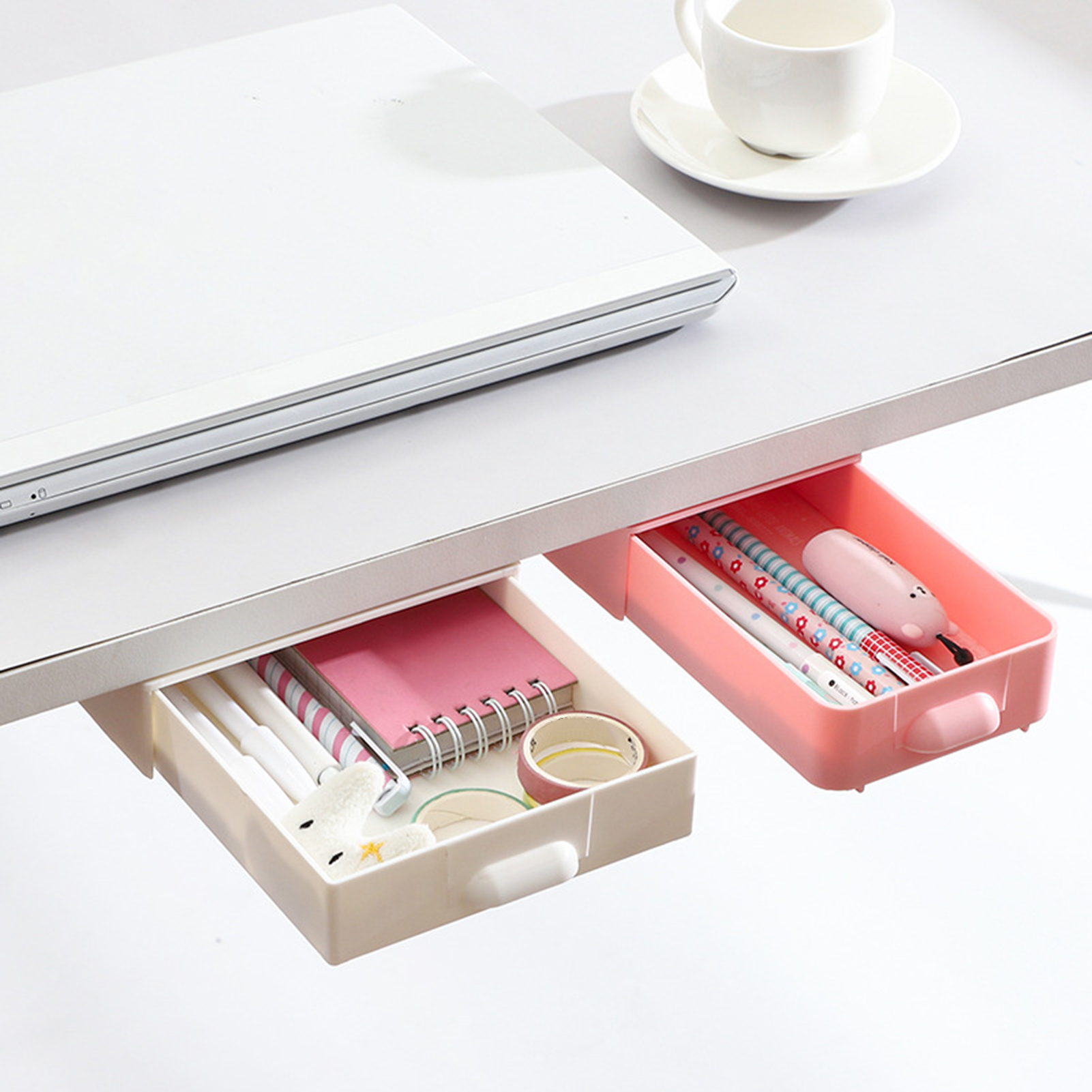 DGROEE Under Desk Drawer Organizer Slide Out Desk Drawer Attachment